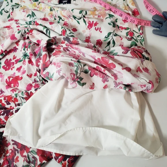 Marchesa Notte Designer Gradiant Floral Palazzo Pants Flowy Silky Huge Leg 20W - Picture 10 of 14